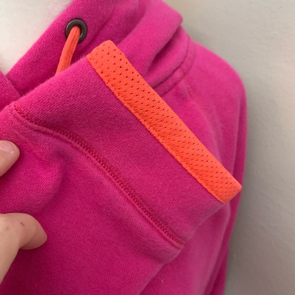 Bright Pink with Orange Detail Hoodie - Picture 7 of 9